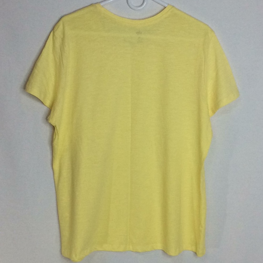 Dip Short Sleeve Basic Tee Women’s XL Light Yellow - Picture 4 of 7